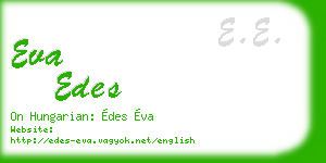 eva edes business card
